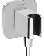 Подключение для душевого шланга с держателем для душа, хром Hansgrohe Fixfit Porter Q 26887000