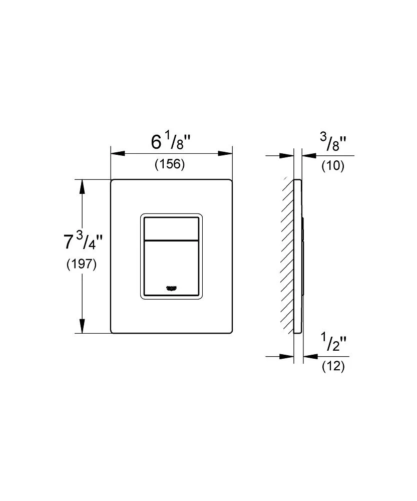 Панель смыва, суперсталь Grohe Skate Cosmopolitan 38732DC0