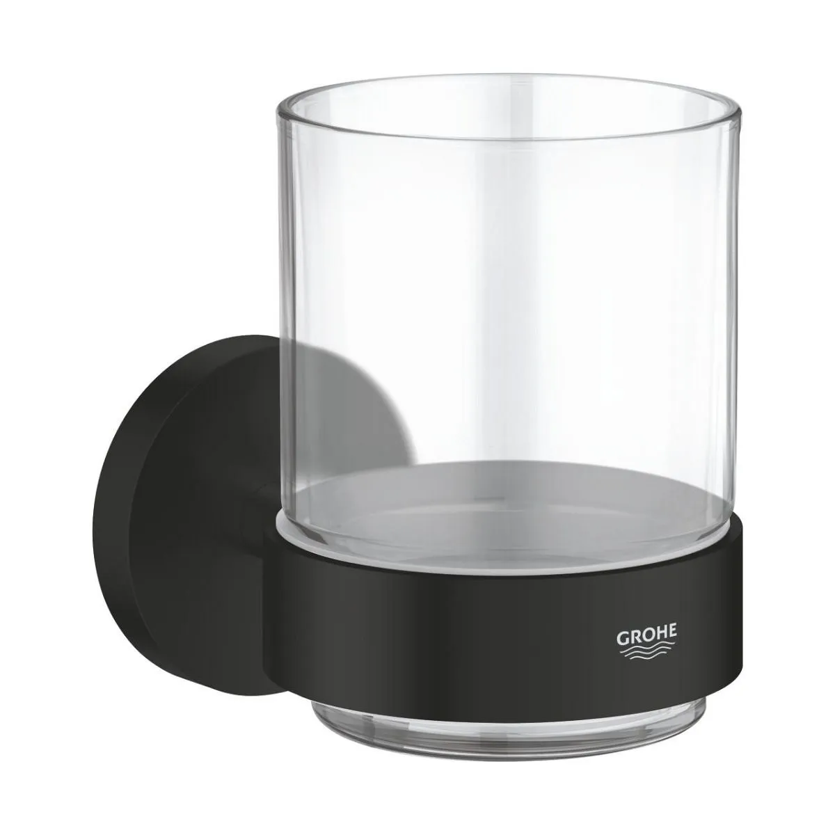 Стакан с держателем, черный Grohe Essentials 1022562430