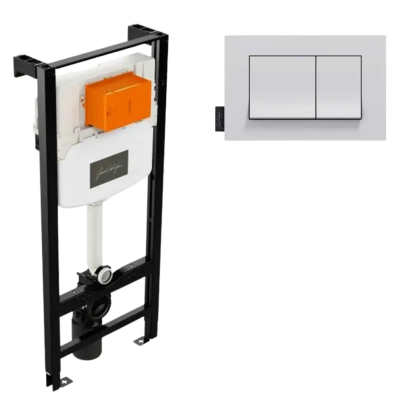 Комплект 2в1: Инсталляция с белой панелью смыва E20858-00 Jacob Delafon K24042202