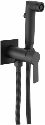 Гигиенический душ со смесителем, встраиваемый, черный ESKO SMH06 BLACK