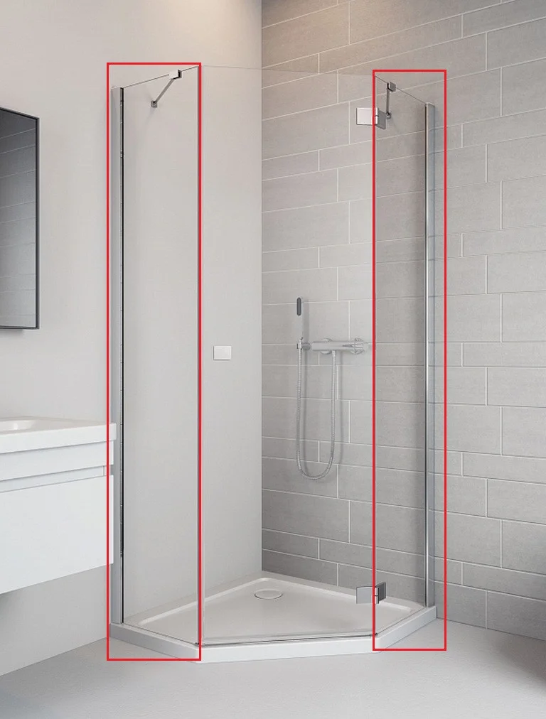 385050-01-01 ESSENZA NEW PTJ 90 Комплект неподвижных стенок