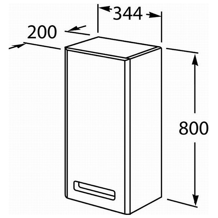 Шкаф 34, фиолетовый Roca Gap ZRU9302744