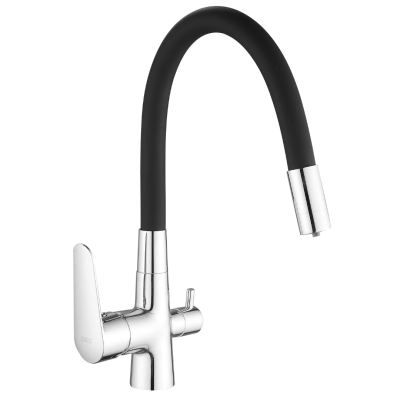 Смеситель для кухни, с подключением к фильтру, черный ESKO Coral CL 03 B