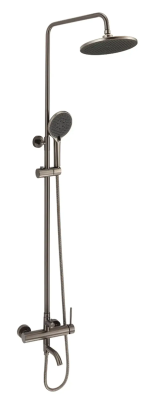 Душевая система со смесителем для ванны, оруж.сталь VODA Vessel VST250VSLGM