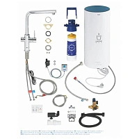 Смеситель для кухни с функцией кипячения воды, бойлер размера L, хром Grohe Red Duo New 30325001