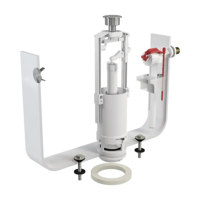 Выпускной комплект со стоп кнопкой, боковой подвод, хром Alcaplast SA2000K1/2