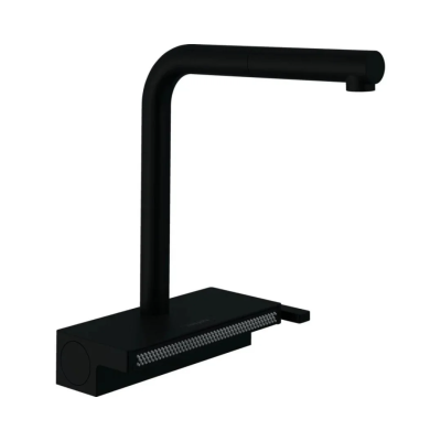 Смеситель для кухни, черный Hansgrohe Aquno Select M81 73836670