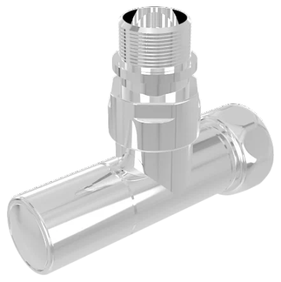 Вентиль запорный угловой 3/4" х 1/2" г/ш хром, Luxon LX-8202SCH0504