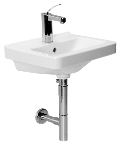 8114220001041 Мини-раковина Cubito 45x34, 1 отверстие для смесителя