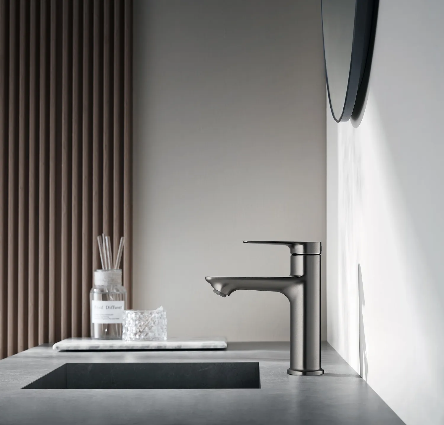 Смеситель для раковины, серый SSWW SATM015A-GA0-1