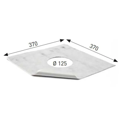Гидроизоляционная плёнка 370x370, Ø125 MCH 391/1