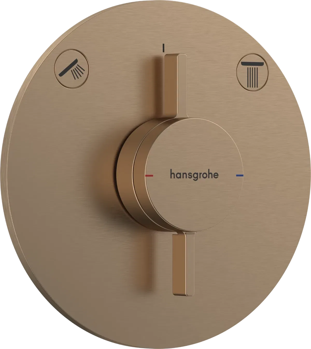 Смеситель для душа, внешняя часть, встраиваемый, бронза Hansgrohe DuoTurn 75418140