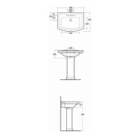 Пьедестал для раковины Rak Ceramics Washington WT0102AWHA