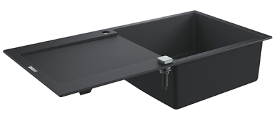 Мойка K500, композитная, оборачиваемая, с 1 чашей и крылом, 1000x500, черный гранит Grohe 31645AP0