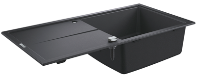 Мойка K400, композитная, оборачиваемая, с 1 чашей и крылом, 1000х500, черный гранит Grohe 31641AP0