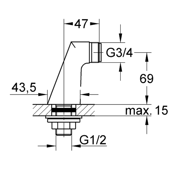 Крепеж для вертикального монтажа Grohe 12030000