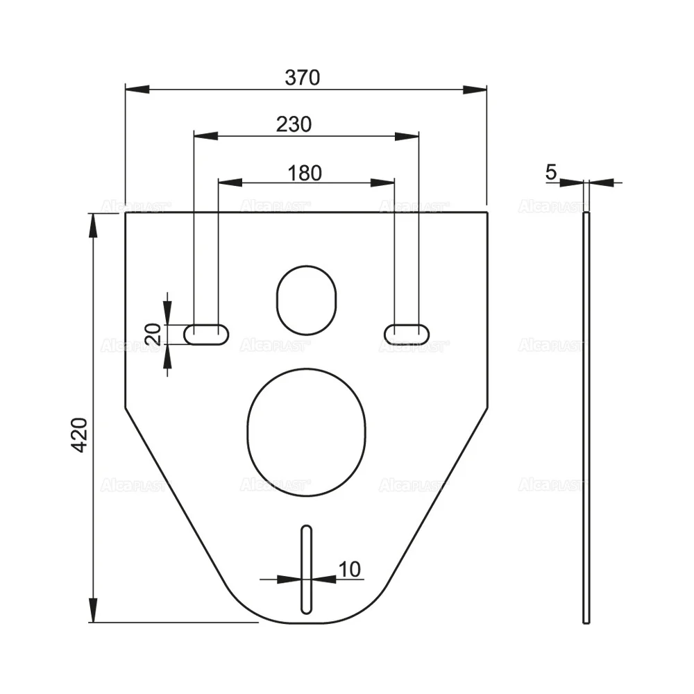 M91 Звукоизолир плита для подвесного унитаза