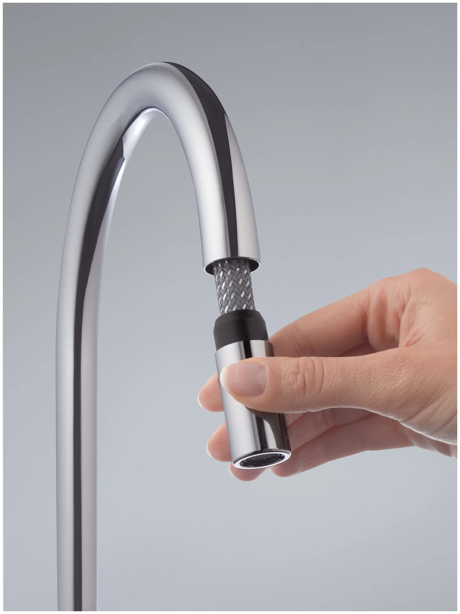 Смеситель для кухни, выдвижной излив, хром Kludi Bingo Star 428510578