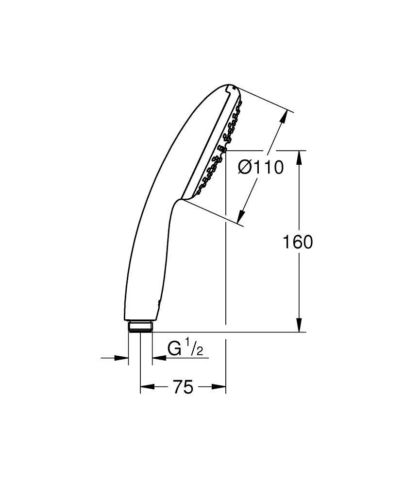 Ручной душ, хром Grohe Tempesta 110 27852003