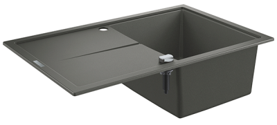 Мойка K400, композитная, с крылом, 780x500, серый гранит GROHE 31639AT0