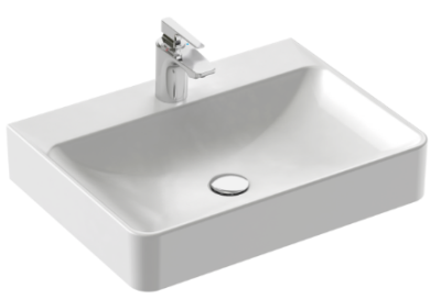 EVD112-00 VOX Накладная раковина, 60 x 45 см, 1 отверстие для смесителя, белая