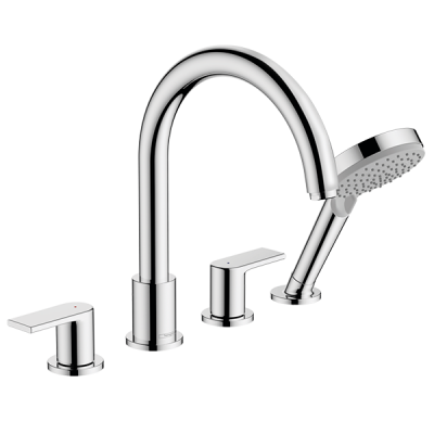 Смеситель для ванны на 4 отверстия, хром Hansgrohe Vernis Shape 71459000 
