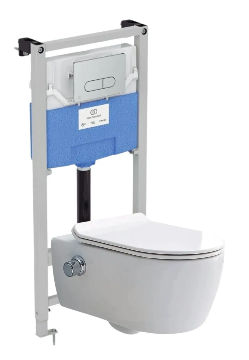 Комплект 4в1: Инсталляция R020467 с панелью смыва R0123AA, унитазом-биде CT2039V-B SSWW K24020805