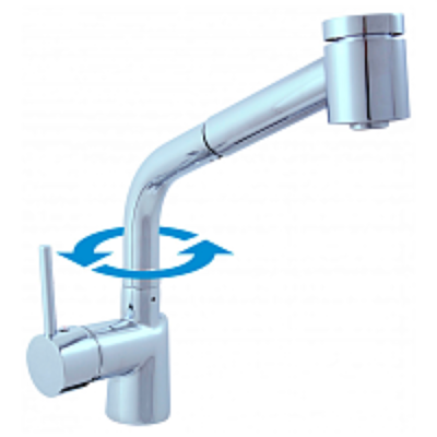 SE911.5 SEINA Смеситель кухонный c поворотным изливом высотой 240мм