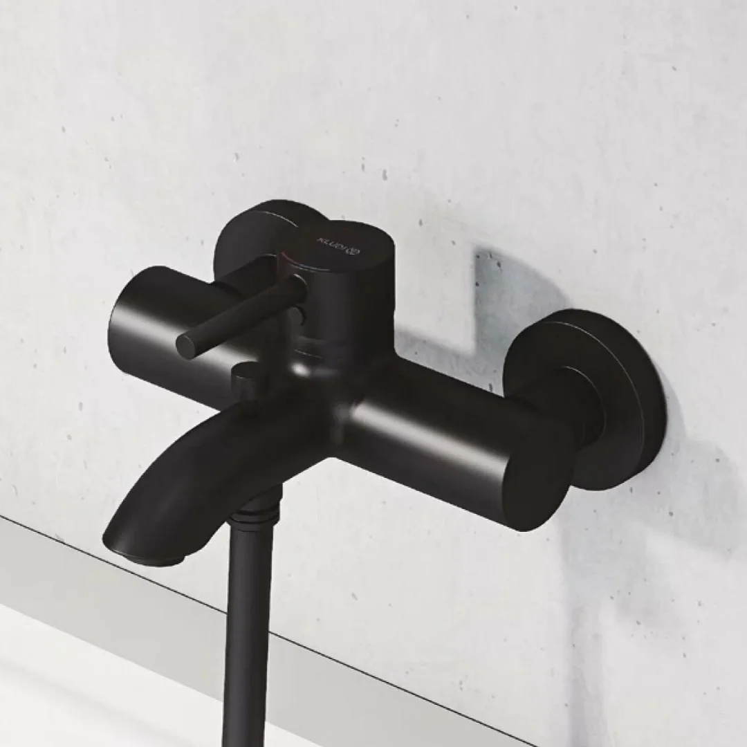 Смеситель для ванны, черный Kludi Bozz 386913976