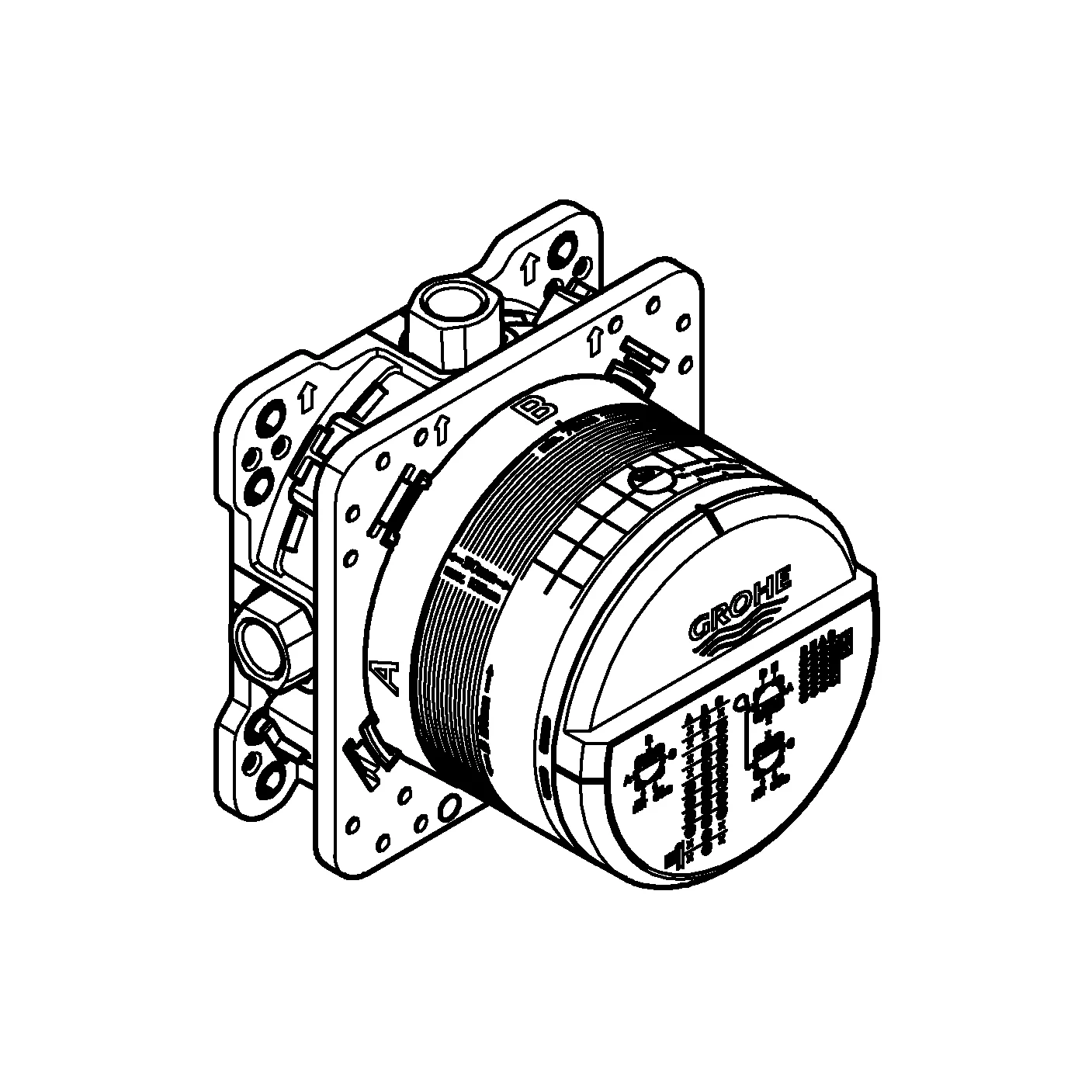 Скрытая монтажная часть универсальная Grohe Rapido SmartBox 35604000