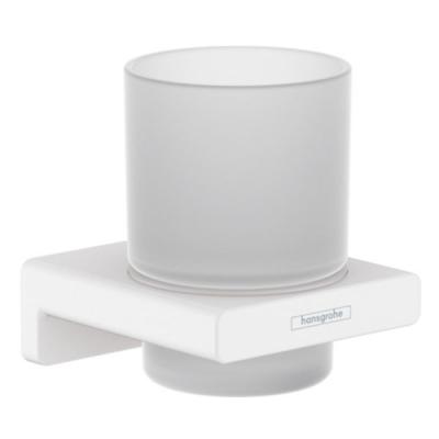 Стакан для зубных щеток с держателем, белый Hansgrohe AddStoris 41749700