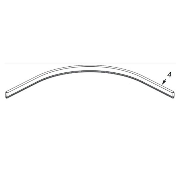 Профиль гнутый верхний/ нижний 1447, хром Radaway Premium Plus 001-303144701