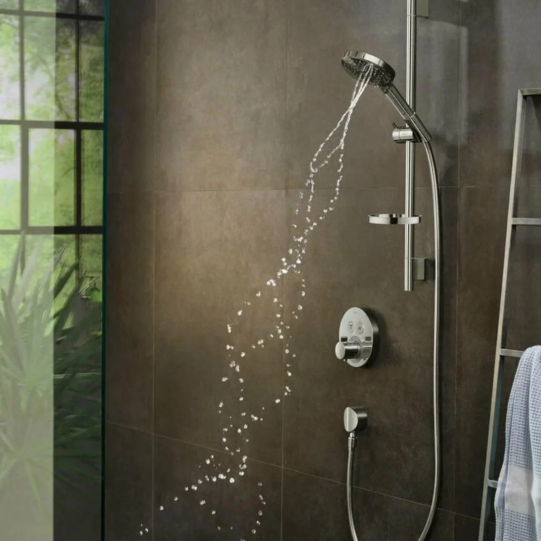 Подключение для душевого шланга, черный Hansgrohe FixFit 26453670