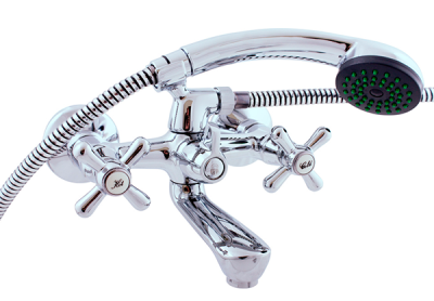 MK154.5/1 MORAVA Смеситель для ванны с душевой гарнитурой, настенный 