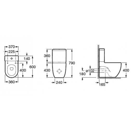 Унитаз напольный Roca N-Meridian 7342247000