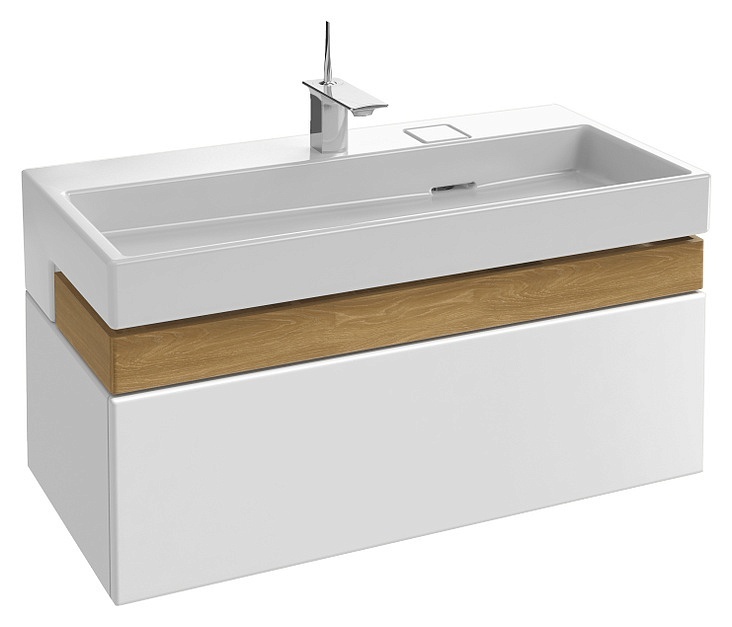 Тумба под раковину 100, белый глянец Jacob Delafon Terrace EB1187-G1C