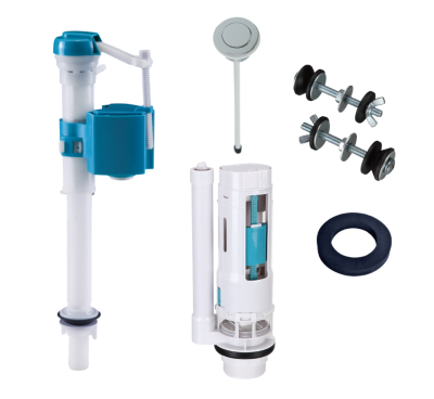 Выпускной комплект с одинарной кнопкой, нижний подвод Nuca NA25033/8