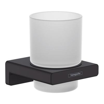 Стакан для зубных щеток с держателем, черный Hansgrohe AddStoris 41749670