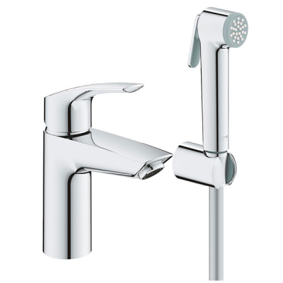 Смеситель для раковины с гигиеническим душем, размер S, хром Grohe Eurosmart 23124003