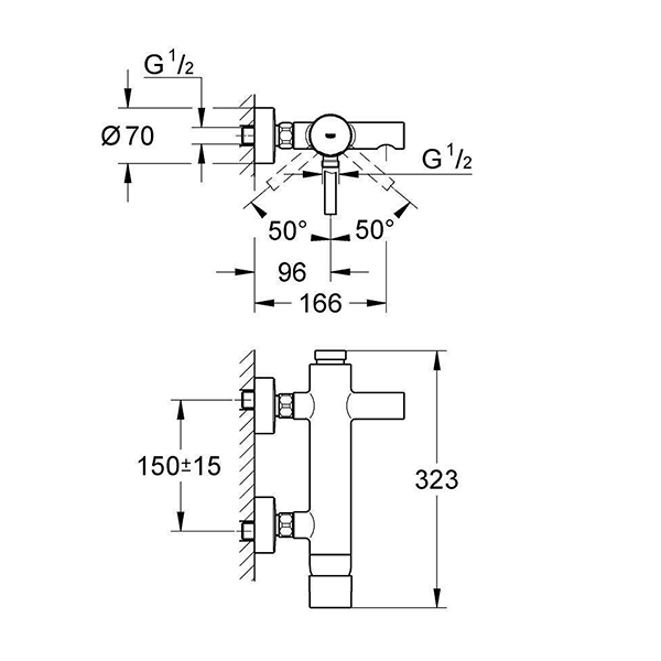 Смеситель для ванны, хром Grohe Essence 33624000