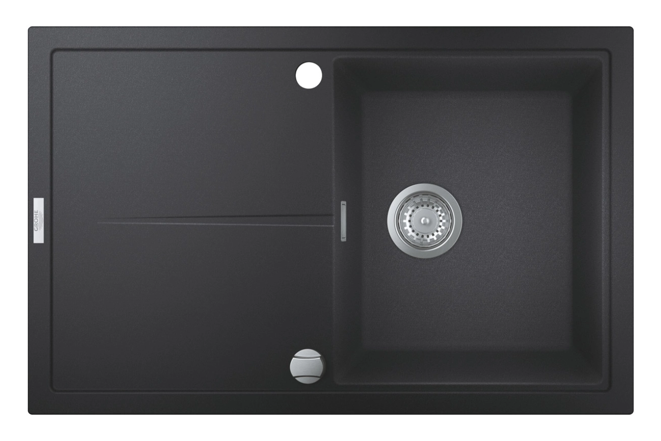 Мойка K400, композитная, 780x500, черный гранит Grohe 31639AP0