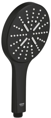 Ручной душ, 3 вида струи, черный Grohe Rainshower SmartActive 130 22127KF0