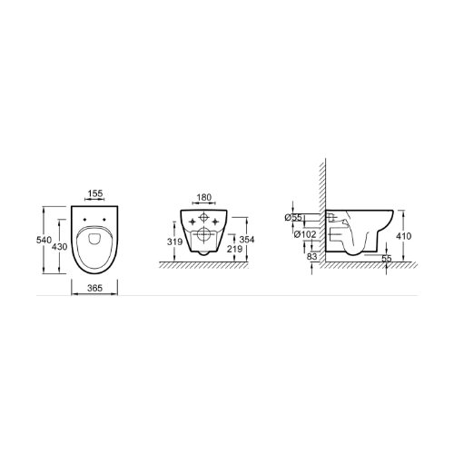 Унитаз подвесной, белый Jacob Delafon Odeon Up E4570-00