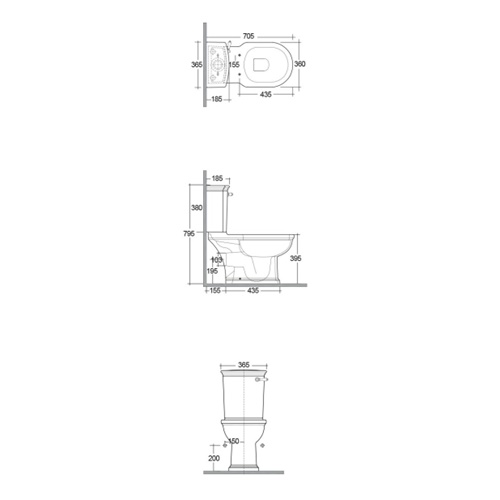 Бачок для унитаза Rak Ceramics Washington WT22AWHA