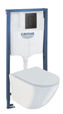 Комплект 4в1: Инсталляция с панелью смыва 1000046, унитаз-торнадо и сиденьем WCT3029 SSWW K24070703