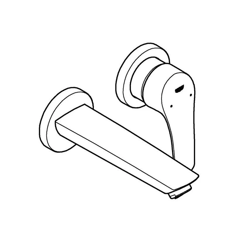 Смеситель для раковины на 2 отверстия, хром Grohe Eurosmart 29337003