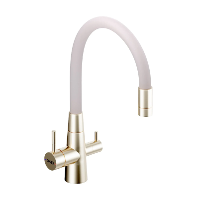 Смеситель для кухни, с подключением к фильтру, бежевый/золото ESKO Coral CL03GBG