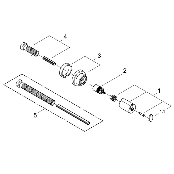 Накладная панель скрытой вентильной головки Grohe Grohtherm1000 19237000