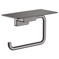 Держатель туалетной бумаги, шлифованный черный хром Hansgrohe AddStoris 41772340